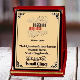 Bilgisayar Mühendisi Baskılı Plaket | Kişiye Özel Tasarım