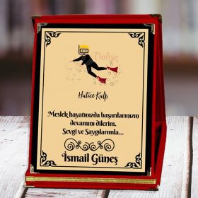 Kişiye Özel Dalgıç Baskılı Plaket - Mesleki ve Hobi Hediyesi