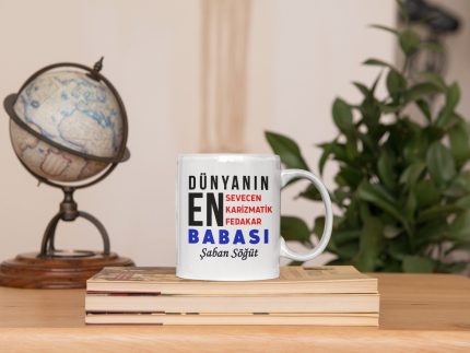 Babalar Gününe Özel Baskılı Kupa Bardaklar 5. Model - Kişiye Özel Baskılı