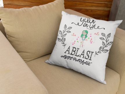 Yılın En İyi Ablası Kişiye Özel Yastık
