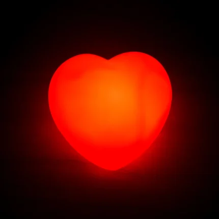 Led Işıklı Kırmızı Kalp (3 Adet)